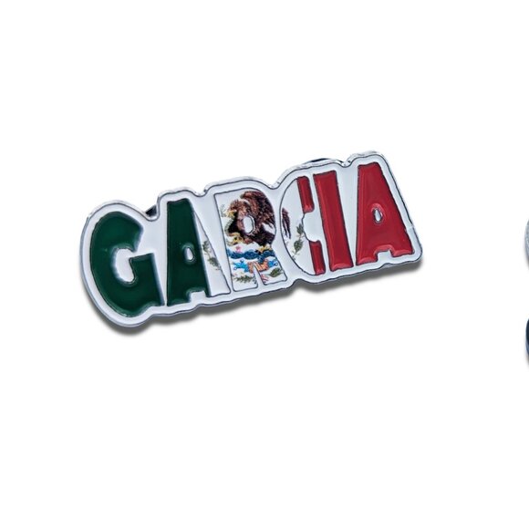 Pin Garcia Pin for Caps Clothing Enamel Badge MTZ Mexican Flag Pin Garcia Flag - Picture 1 of 5
